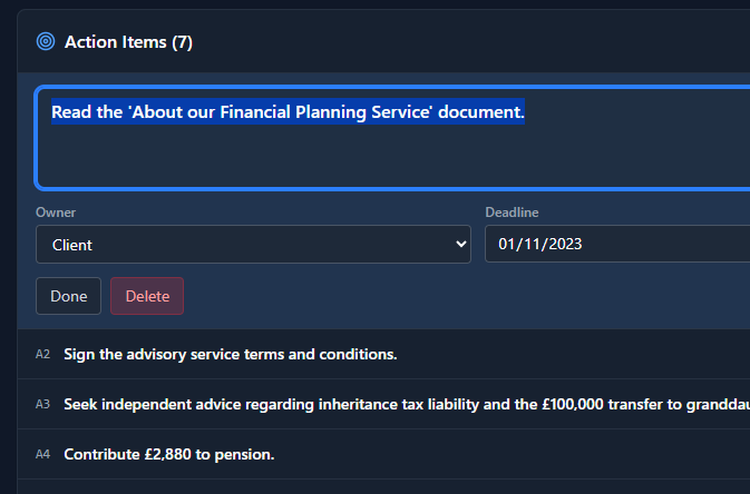 Click-to-edit interface for refining AI outputs